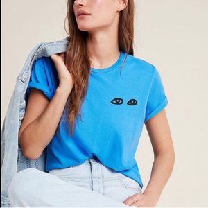 Clare V. for Anthropologie Les Yeux Graphic Tee